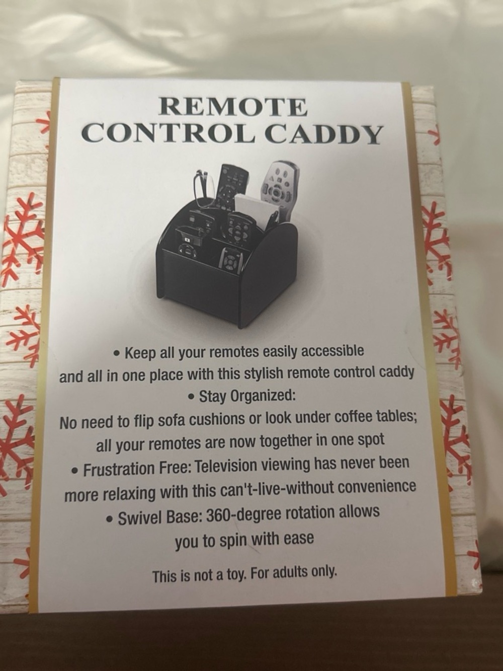 Remote Control Caddy Organizer - Black